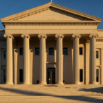 Neoclassical government building with tall columns and a wide entrance staircase.